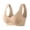 *Khaki, variant on Women's Ribbed Seamless Wireless Bralette,Ladies' Scalloped V-Neck Wide Strap Comfort Bra,Soft Support Everyday Wirefree Bra For Women,Coffee,S-2XL