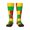 1 Black, variant on Cape Verde Flag Knee High Socks for Women Long Leg Warmers Socks