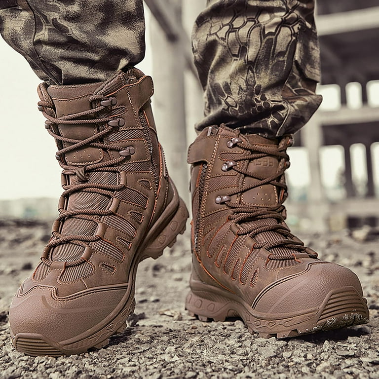 Mens On Walking Shoes Lightweight Breathable New Mid Top Durable Ankle Boots Men Outdoor Mountaineering Hiking Shoes Camping Riding Hiking Walmart