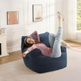 thumbnail image 6 of JESTOP Bean Bag Chairs, Tufted Soft Stuffed with Filler, Fluffy and Lazy Sofa, Cozy Chair for Bedroom Living Room Dorm Apartment, 6 of 6