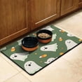 thumbnail image 3 of Halloween Pumpkin Ghost Dog Food Mats for Floors Absorbent Water Non-Skid 17x30 Inch Dog Water Mat Pumpkin Skull Bat Spider Dog Feeding Mat EcoFriendly Durable Pet Placemat, 3 of 7
