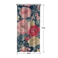 thumbnail image 5 of Pioneer Flower Floral Print Pattern Shower Curtain 36"x72" ,Bathroom Decorative Shower Curtains Set with 12 Hooks,Modern Waterproof Washable Shower Curtain, 5 of 6