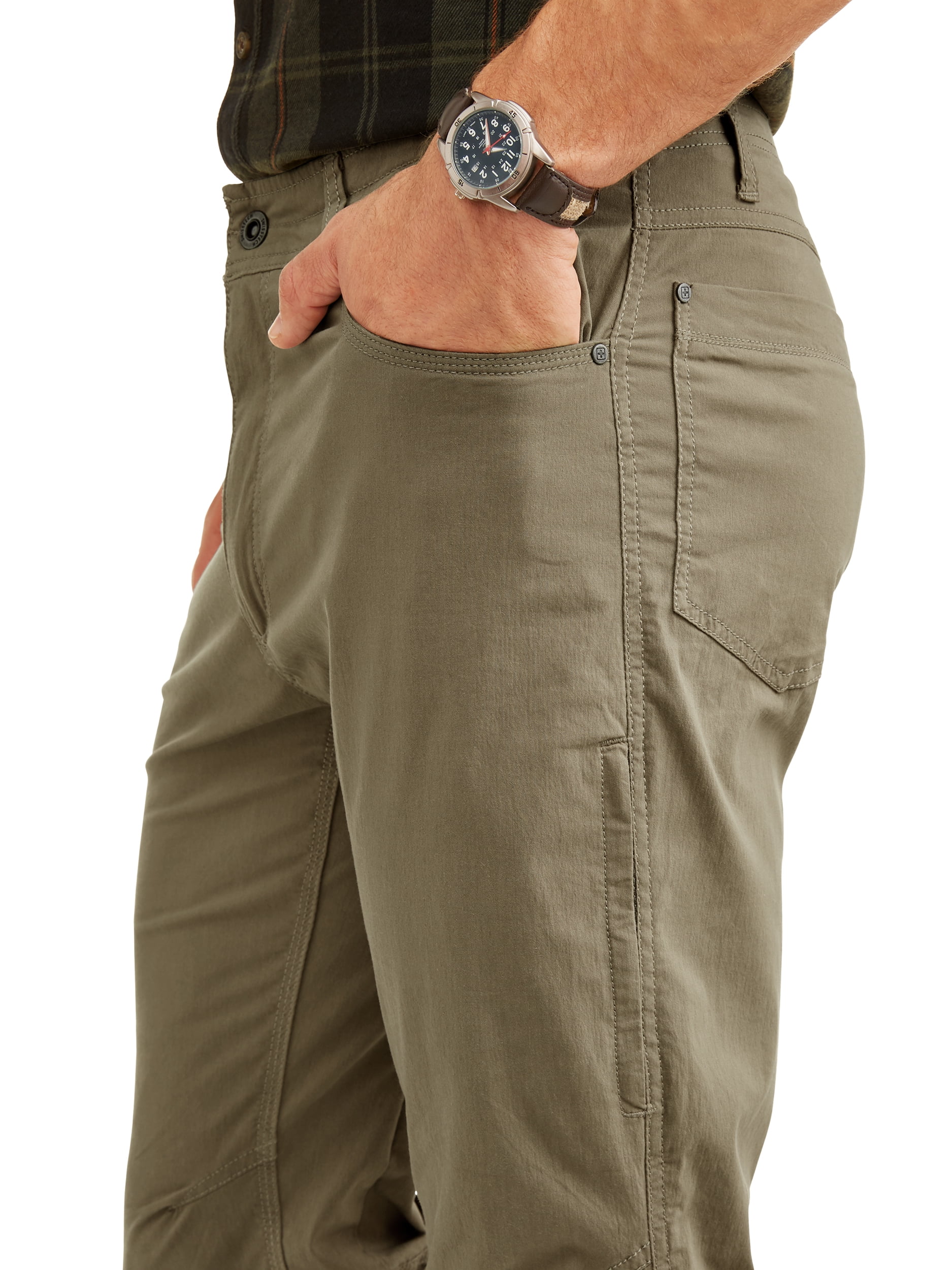 Swiss tech pants with media clearance pocket