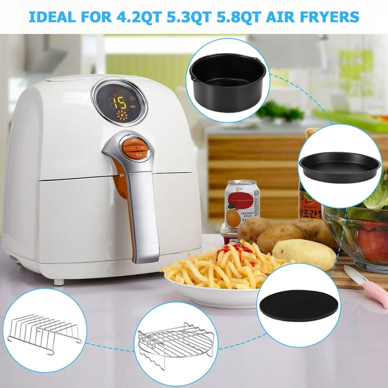 8pcs/Set 7inch Air Fryer Accessories For Gowise Phillips Cozyna