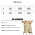 thumbnail image 2 of Casual Shorts for Men Stretch Flat Front Hybrid Golf Shorts 8 Inch Inseam Qick Dry Dress Work Shorts with Pockets,S, 2 of 6
