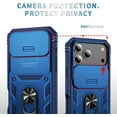thumbnail image 3 of MYKOMI Military Case for iPhone 17 Promax,Metal Kickstand & Slide Camera Cover,Multi-Layer Heavy Duty Full Body Shockproof Protection Hard Shell for 17iPhonePromax, 3 of 9