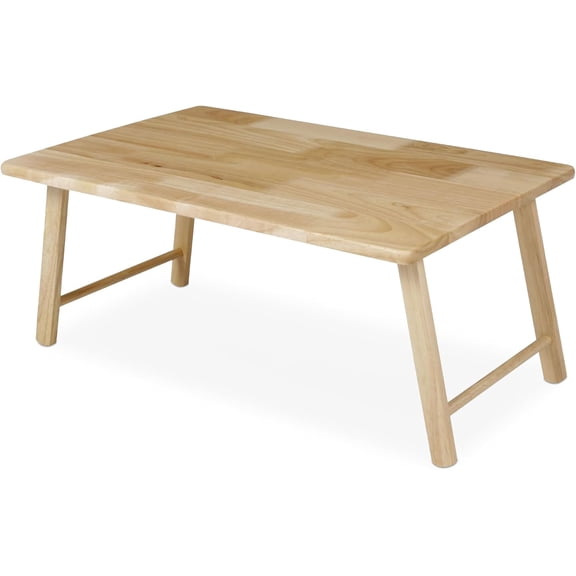 Folding Laptop Desk Tray, Lightweight Portable Table for Bed or Couch Computer Work, Eating at Home, Small Spaces, 24 Inch, Natural
