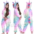 thumbnail image 1 of Monos con capucha de una pieza para niños, pijamas de invierno cálidos de lana, pijamas para niños, ropa de dormir para niños, Cosplay de Navidad y Halloween, 1 of 4