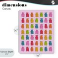 thumbnail image 4 of Stupell Industries Contemporary Soft Rainbow Bears on Pink Canvas Art, 16 x 20, by LISH Creative, 4 of 8