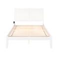 thumbnail image 5 of AFI Portland Queen Wood Platform Bed Frame with Sleigh Headboard, White, 5 of 8