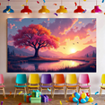 thumbnail image 7 of LUUFILx Sunset Tree Scenic Backdrop Nature Landscape Background for Photography Home Decor Wall Art Wedding Banner Party Decoration Event Backdrop, 7 of 7