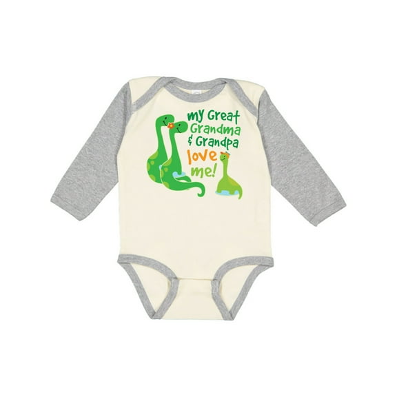 Inktastic My Great Grandma and Grandpa Love Me Boys Long Sleeve Baby Bodysuit