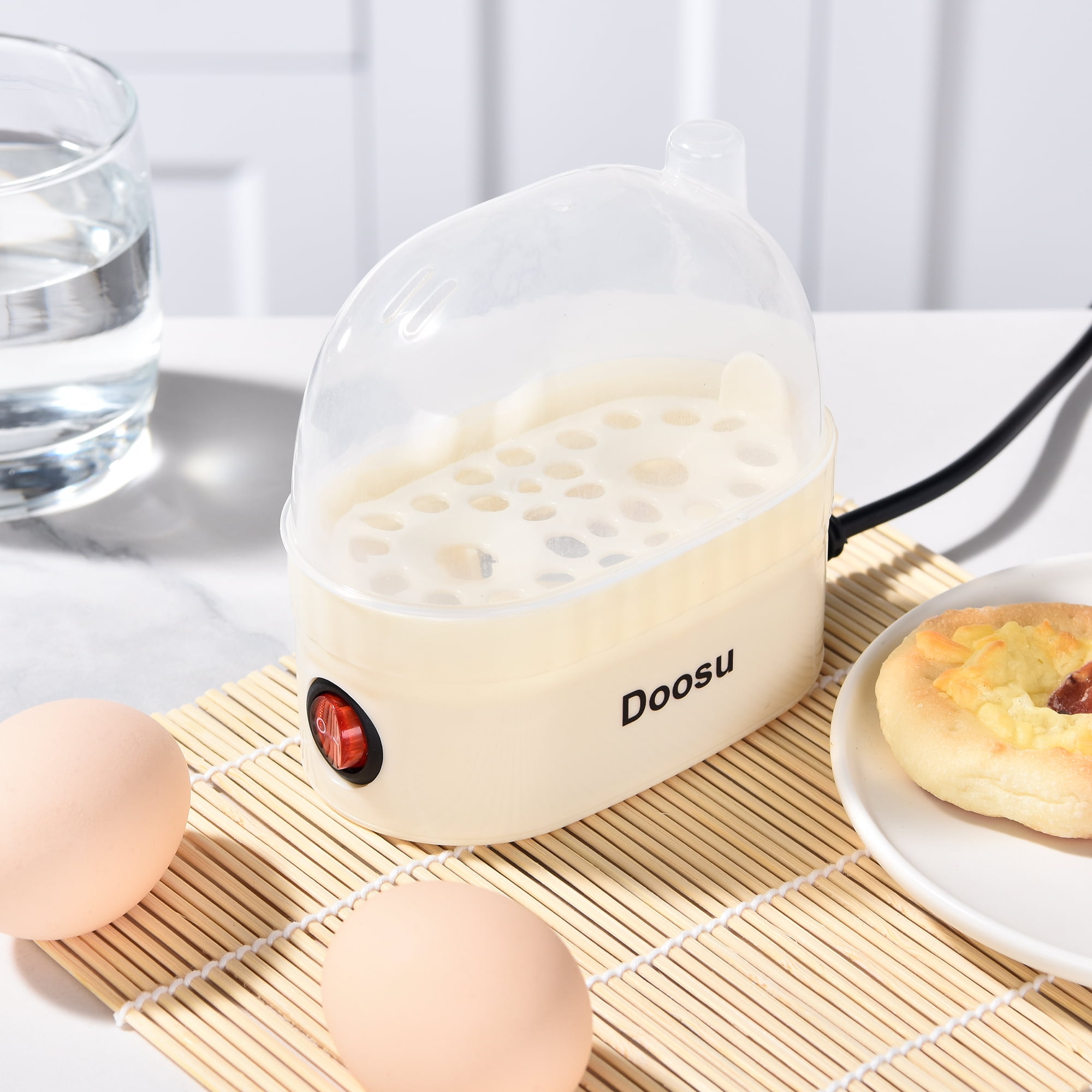 Doosu Electric Egg Cooker - Fast Heating, Easy to Clean, Multiple Food Options