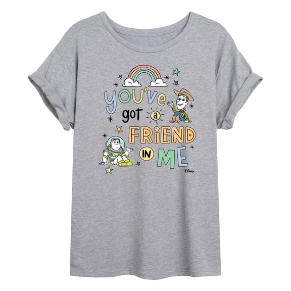 Toy Story 4 - Youve Got A Friend In Me - Juniors Ideal Flowy Muscle T-Shirt