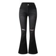 thumbnail image 4 of Vedolay Jeans for Women 2023 Jeans Ladies Embroidered Washed Slim Jeans Black,2XL, 4 of 5