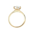 thumbnail image 3 of Elli by Julie & Grace Crystal Solitaire Engagement Ring 925 Silver 18k Gold, 3 of 4