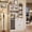 White, variant on TROPOW MDF High Wine Cabinet Upper Layer Acrylic Double Door with Enhanced Durability, Elegant Design, Easy Maintenance, Spacious Storage, and Smooth Operation
