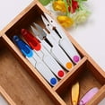 thumbnail image 2 of 4PCS Portable 4 Inch Small U Shaped Scissors with Safety Cover Yarn Cross-Stitch Thread Sewing Cutter Snips Trimming Nippers - Great for Stitch,Crafts, DIY Supplies (Multicolor:Red,Blue,Orange,White), 2 of 8