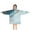 Blue Gold Marble-1, variant on White Rose Gold Marble Pattern Blanket Hoodies for Kids 6-13YR Oversize Wearable Blanket Hoodies for Boys Girls Teens