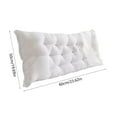 thumbnail image 5 of Clearance! Headboard Pillow Upholstered Wall Mounted Headboard Dorm Bed Large Bolster Headboard Positioning Support Reading Pillow Cushion 20"x47" F, 5 of 6