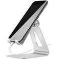 thumbnail image 1 of Cell Phone Stand Desk Adjustable Aluminum Mobile Phone Holder, 1 of 4