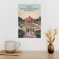 thumbnail image 3 of Full View Museum Wall Art Museo Internacional Del Barroco Puebla Mexico Vintage Travel Poster Reflective Architecture Print Poster, 3 of 8