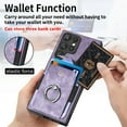 thumbnail image 2 of Jiahe Cover for Samsung Galaxy Note 20 Ultra, Wallet Case with Built-in 360°Rotation Ring Stand,Anti-Drop Shockproof Credit Card Slots Lens Protector Cover,Support Magnetic Car Mount,, purple, 2 of 8