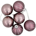 thumbnail image 5 of Northlight Shiny and Matte Christmas Glass Ball Ornaments - 2.25" (55mm) - Pink - 24ct, 5 of 7