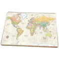 thumbnail image 2 of World Classic Edition World Map MousePad with Goldtone Bookmarker, MP-MAP2, 2 of 8