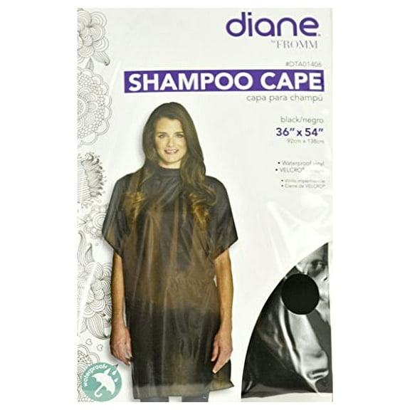 Diane Shampoo Cape - 36" X 54" - Black