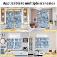 thumbnail image 5 of Haze Blue Coastal Kitchen Curtains Window Panels, Summer Beach Nautical Starfish Coral Vintage Insulated Window Treatment Curtain, Grommet Curtains for Bedroom/Living Room/Bathroom, 2 Piece 42"Wx45"L, 5 of 8
