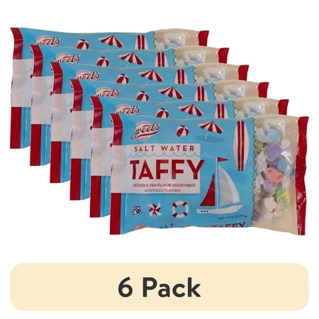 (6 pack) Sweet's Salt Water Taffy Candies, 14 oz.