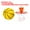 Yellow, variant on Uxcell Silent Basketball No Noise High-Density Foam Dribbling Indoor Basketball with Net for Quiet Dribbling Green NO.3