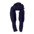 thumbnail image 1 of Qarigey Bufanda larga cálida y acogedora de estilo europeo para mujer, chal informal grueso y cálido, versátil, fácil de combinar, para Accesorios de disfraces Azul oscuro, 1 of 6