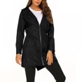 thumbnail image 1 of PENGXIANG Nouveau Imperméable Léger pour Femmes Veste à Capuche de Randonnée en Plein Air Imperméable Long, 1 of 7
