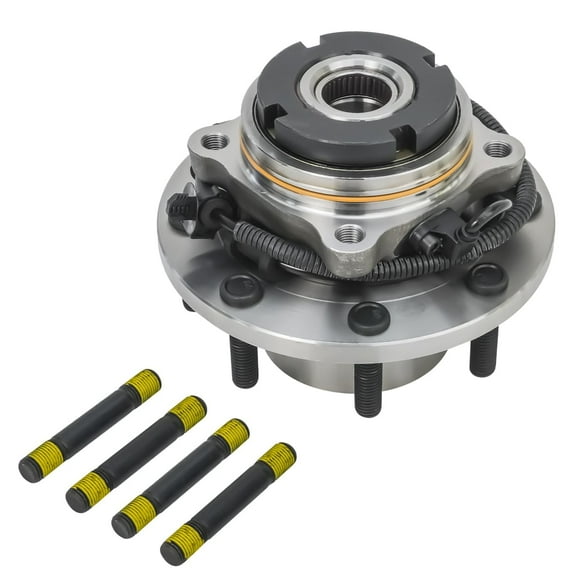 Detroit Axle - 4WD DRW Front Wheel Bearing Hub for 1999-2004 Ford F-250 F-350 F-450 F-550 Super Duty, Replacement 2000 2001 2002 2003 Ford 4-Wheel ABS Wheel Bearing & Hub Assembly