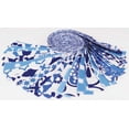 thumbnail image 3 of Soimoi 40Pcs Mosaic Print Precut Fabrics Strips Roll Up 1.5x42inches Cotton Jelly Rolls For Quilting - Medium Blue, 3 of 9