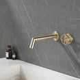 thumbnail image 3 of Wall Mounted Bathroom Sink Faucet, Single Handle Basin Faucet, 3 of 5