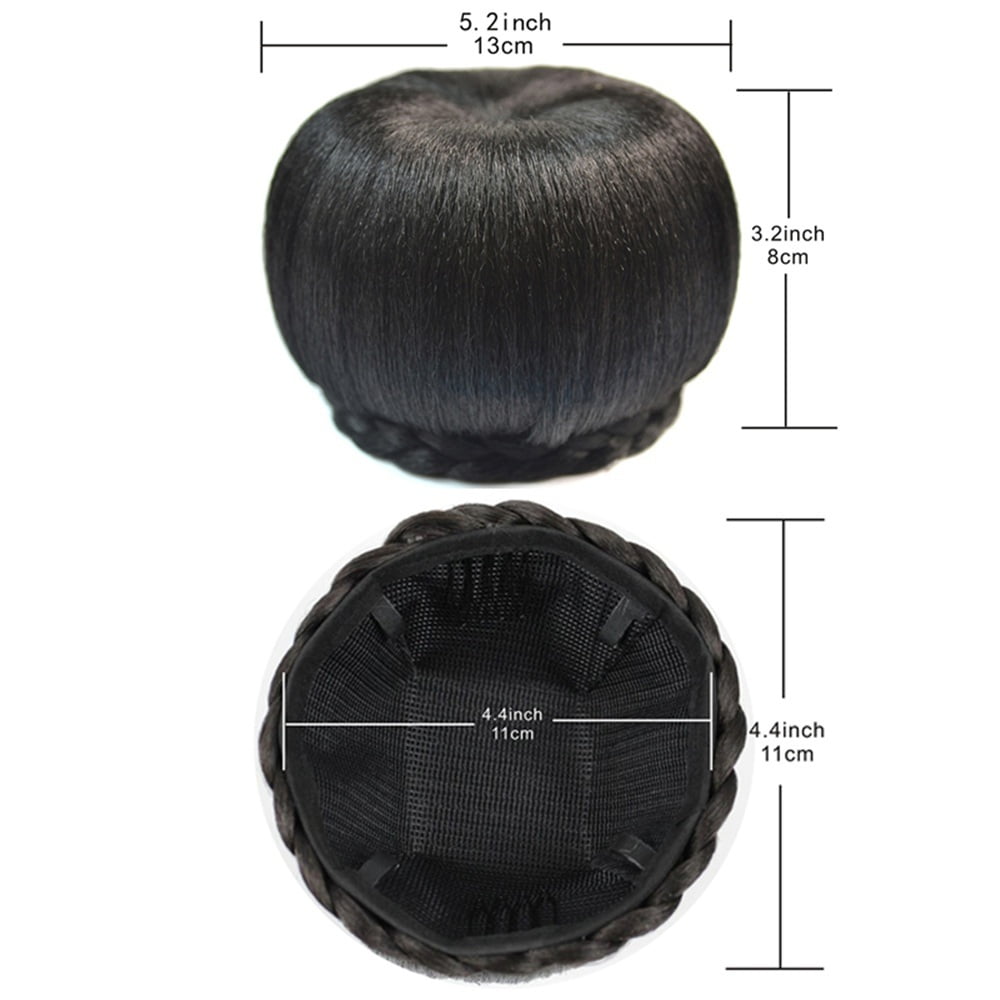 Synthetic Hair Chignon Bun Donut Braided Hairpieces Scrunchie Clip in Hair Bun Extensions for Women