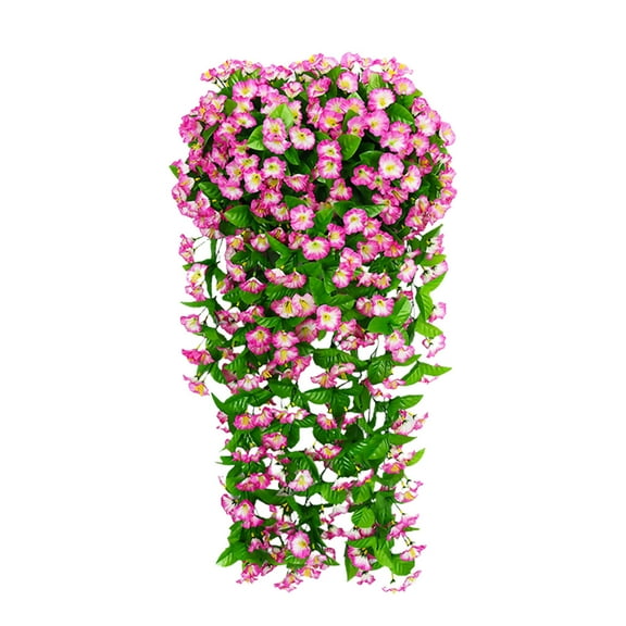 RoamHome 2PCS Artificial Morning Glory Wall Hanging Durable Design for Living Room & Outdoor Décor, Easy Installation, Ideal Gift for Home Lovers and Garden Enthusiasts