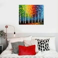 thumbnail image 4 of JEUXUS Abstract Colorful Tree of Life Painting Canvas Wall Art Big Tree Branches Picture Poster Prints for Living Room Home Decor Wrapped Ready to Hang, 4 of 4