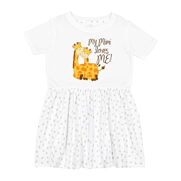 Inktastic My Mimi Loves Me Girls Toddler Dress