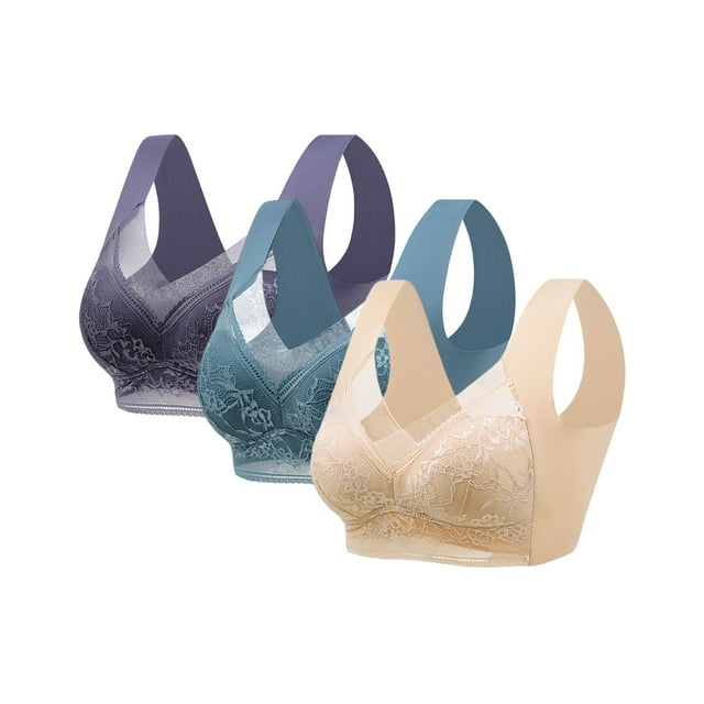 HSHMT Women's Lace Bras Womens Comfy Anti Sagging Plus Size Sports Correction Bra Bra R XXXL