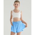 thumbnail image 2 of Pantalones cortos deportivos Ghteas para niñas, paquete de 2 unidades, diseño Butterfly 5T, talla 6, 2 of 8