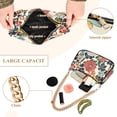 thumbnail image 2 of FORMRS Womens Shoulder Bag with Chain Strap Clutch Purse Cute Tote Handbag, Red Flowers Pattern, 2 of 7