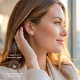 thumbnail image 2 of MomentWish 2 Carat Moissanite Stud Earrings for Women Christmas Mother's Day Birthday Gift for Mom Wife, 2 of 9