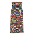 thumbnail image 3 of Flags of all countries of the world Spring Summer Dresses for Women Fashion T-shirt Dress Casual Sleeveless Loose Sundress with Pockets, 3 of 5