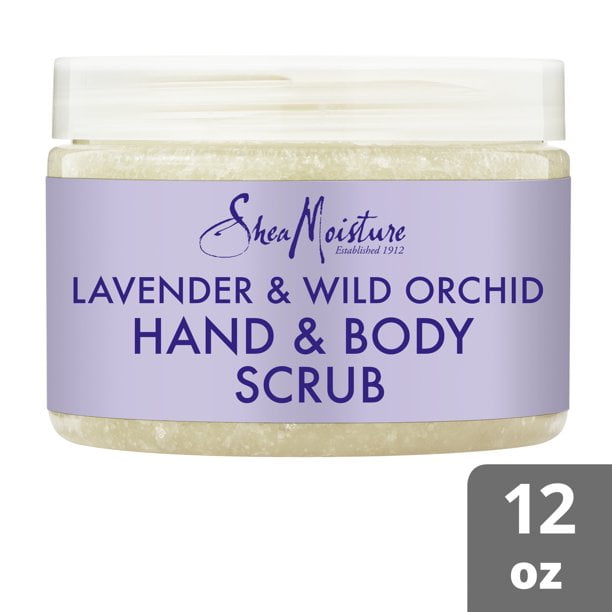 SheaMoisture Hand and Body Scrub Lavender and Wild Orchid, 12 oz