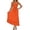 Orange, variant on HXWCHs Square Neck Dress Women's Summer Sleeveless Smocked A-Line Maxi Dress Boho Flowy Beach Casual with Square Neck Red XXL