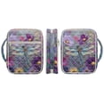 thumbnail image 2 of Xoenoiee Dragonfly Flower Pattern Bible Cover Case for Women Men Large Bible Cover Bag Bible Study Supplies Accessories with Handle Quilted Bible Carrying Case Christian Gifts, 2 of 7